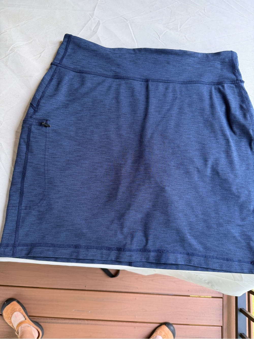 Duluth Trading Co NOGA Navy Active Perfomace Skort size M